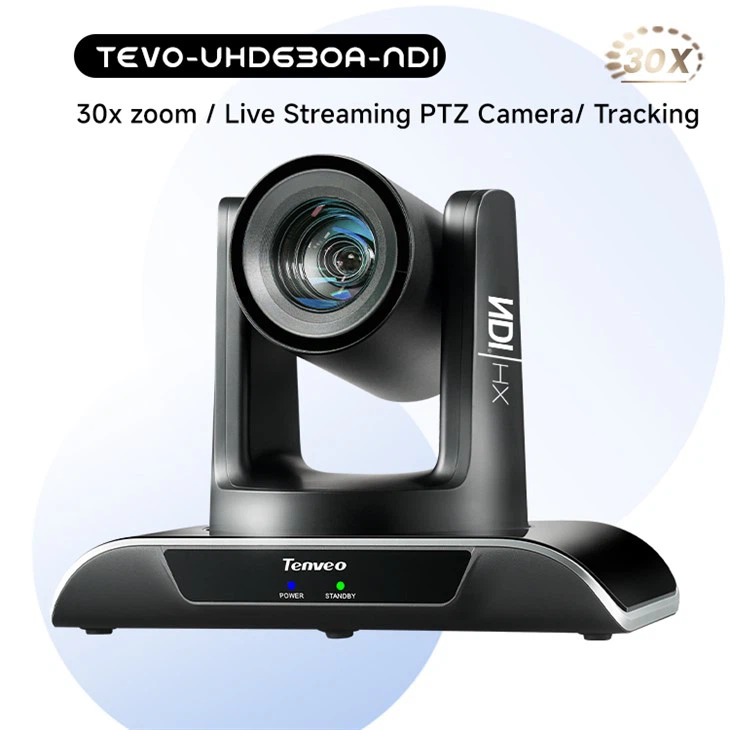 30X optisk zoom kringkasting live streaming kamera med NDI TEVO-VHD30N-NDI