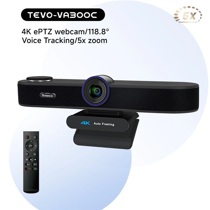 VA300C 4K EPTZ Webcam Conference Webcam USB for VMIX OBS Living Streaming